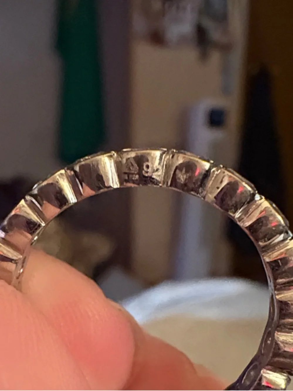 Natural Crushed Ice Diamond Ring